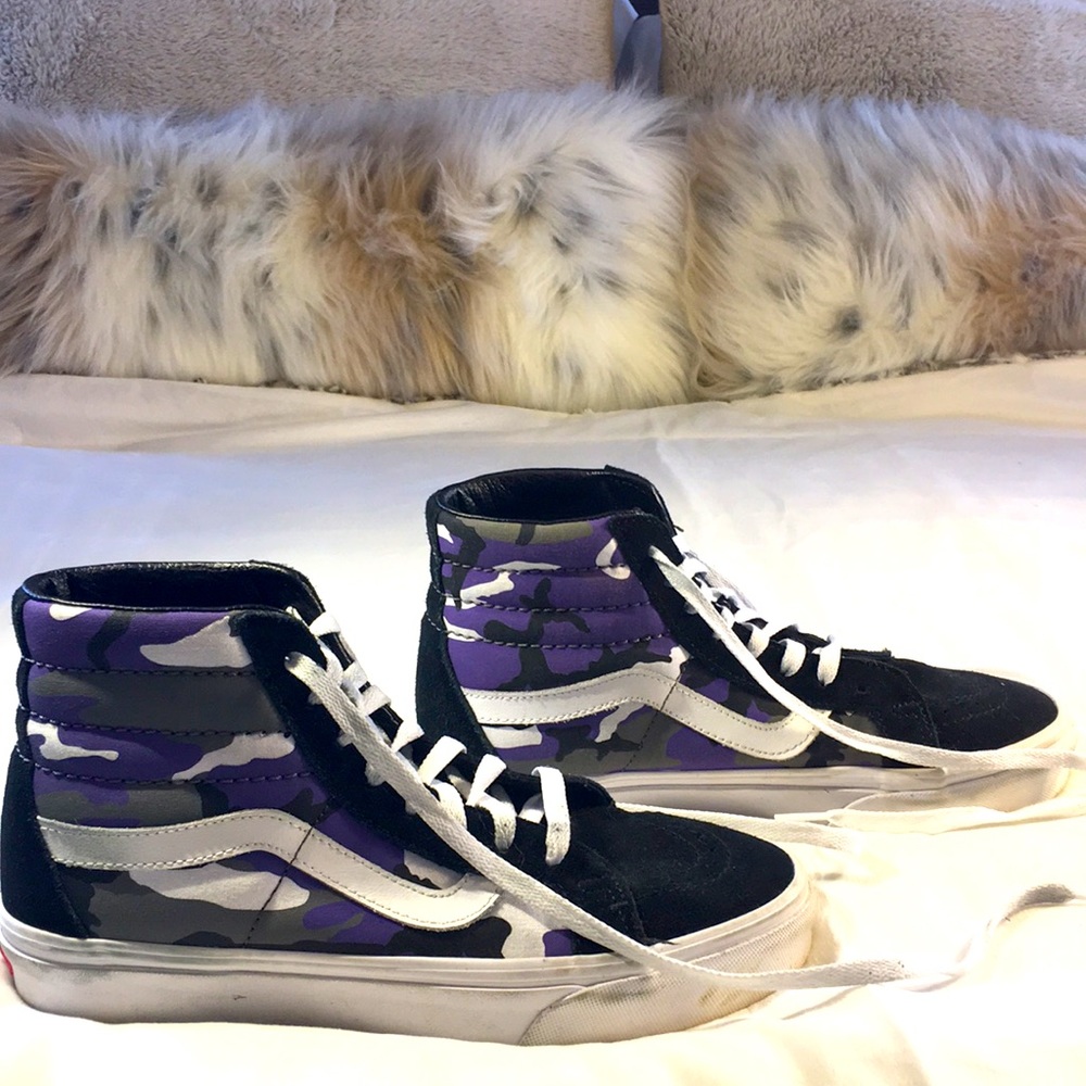 Camouflage Hightop Vans (EUC)